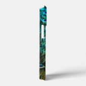 Peacock Feather金ゴールドグリッターヴィンテージスクリプト名 Case-Mate iPhoneケース (裏面 / 右)