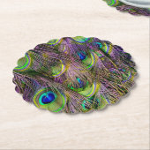 Peacock Feather  ペーパーコースター (アングル)
