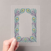 Peacock Feather Acrylic Invitation アクリル招待状 (インサイチュ (ポータブル))