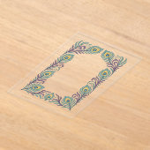 Peacock Feather Acrylic Invitation アクリル招待状 (レイダウン)