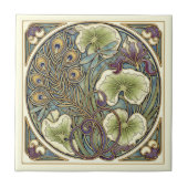 Peacock Feather Art Nouveau Pat#7 ID1193 タイル (正面)