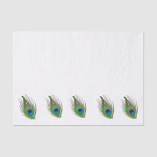 Peacock feather bordered tissue paper 薄葉紙