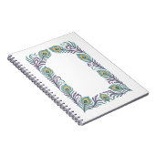 Peacock Feather Decorative Notebook ノートブック (右側)