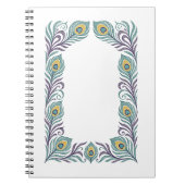 Peacock Feather Decorative Notebook ノートブック (正面)