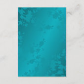 Peacock Feather Gold Wedding エンクロージャーカード (裏面)