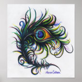 Peacock Feather Poster ポスター (正面)