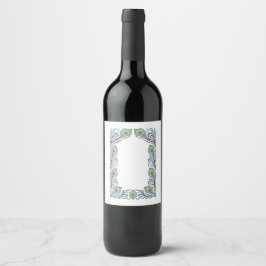 Peacock Feather Wine Label ワインラベル