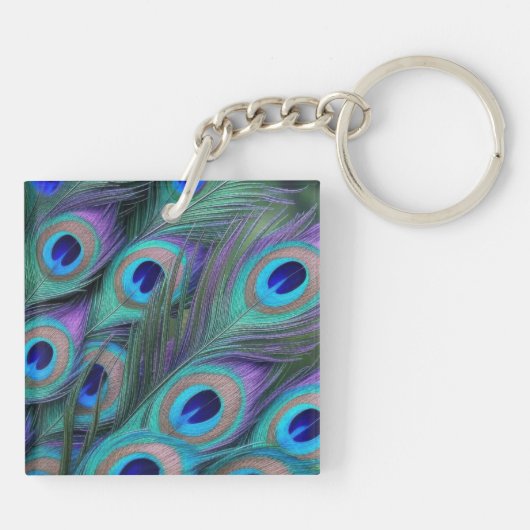 Peacock Feathers キーホルダー (裏面)