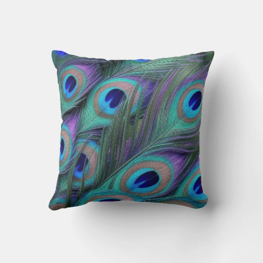 Peacock Feathers クッション (裏面)