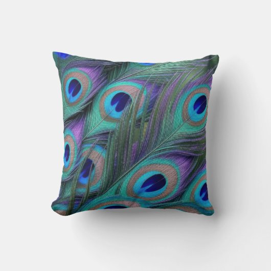 Peacock Feathers クッション (正面)