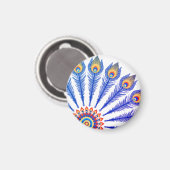 Peacock feathers マグネット (正面/裏面)