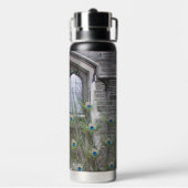 Peacock Feathers and Gothic Windows ウォーターボトル (背面)