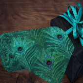Peacock Feathers Teal Blue Neck Tie Necktie ネクタイ