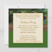 Peacock Feres退職パーティー 招待状 (裏面)