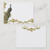 Peacock & Filigreeビジネス/プロファイルカード 名刺 (正面/裏面)
