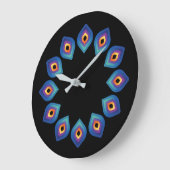 Peacock Flame (Cycle) ラージ壁時計 (傾斜)