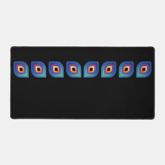 Peacock Flame (Linear) デスクマット (正面)