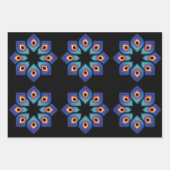 Peacock Flame (Pattern) ラッピングペーパーシート (正面2)