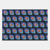 Peacock Flame (Pattern) ラッピングペーパーシート (正面)