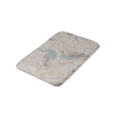 Peacock Garden in Beige Mauve Pink Duck Egg Blue バスマット (アングル)