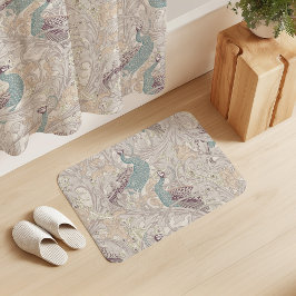 Peacock Garden in Beige Mauve Pink Duck Egg Blue バスマット