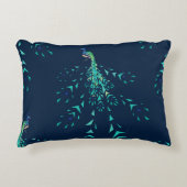 Peacock geometric Pattern アクセントクッション (正面)
