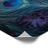 Peacock Goddess Queen Fantasy Wall Art Print ポスター (角)