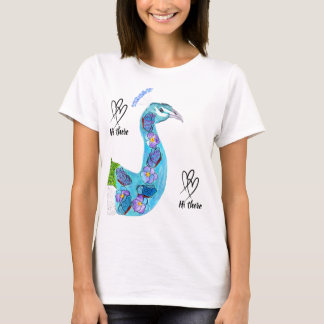Peacock Hi there Tシャツ