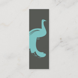 PEACOCK in AQUA Slim Business Card スキニー名刺