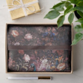 Peacock in garden flowers galore 薄葉紙 (ギフト)