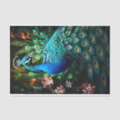 Peacock in Tapestry 2 Decopage紙 薄葉紙 (正面)