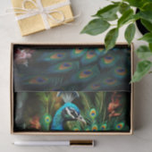 Peacock in Tapestry 2 Decopage紙 薄葉紙 (ギフト)