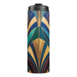 Peacock Jewel Tone Art Deco Feather タンブラー