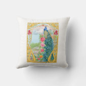 Peacock lovely design pillow クッション (裏面)