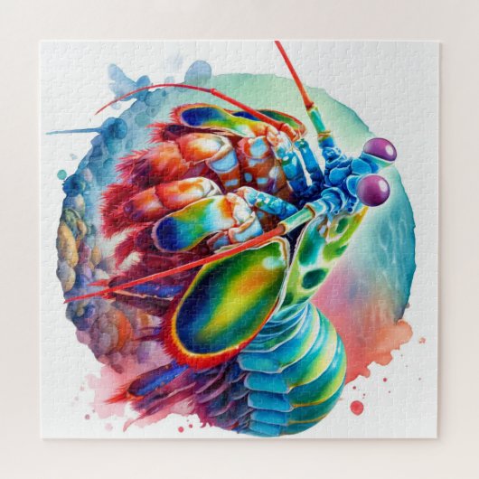 Peacock Mantis Shrimp REF253 - Watercolor ジグソーパズル (横)