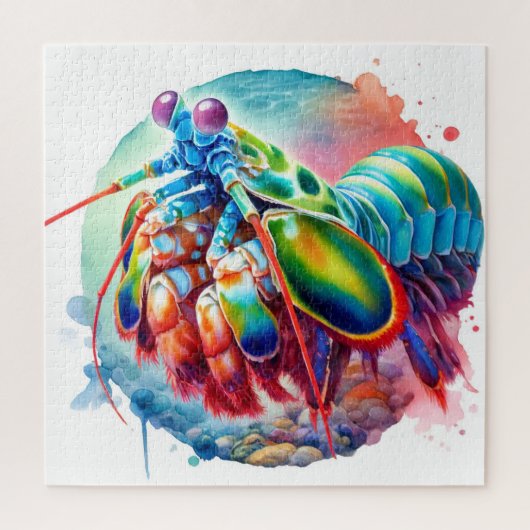 Peacock Mantis Shrimp REF253 - Watercolor ジグソーパズル (縦)