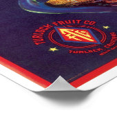 Peacock Melons Label Poster ポスター (角)