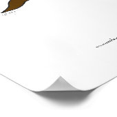 Peacock on a tree (B) - Ketubah ポスター (角)