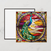 Peacock on Pink (正面/裏面)