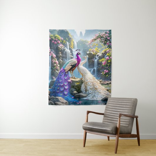 Peacock Paradise タペストリー (インサイチュ)