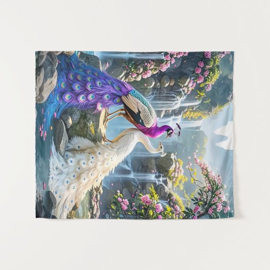 Peacock Paradise タペストリー (正面(横))