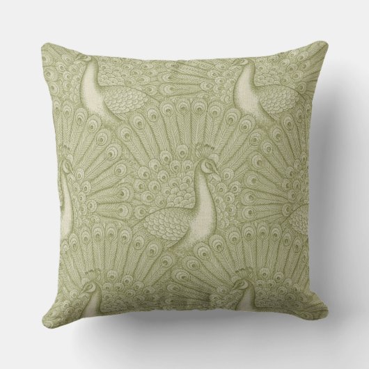 peacock pattern クッション (裏面)