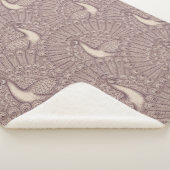 peacock pattern シェルパブランケット (3/4)