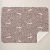 peacock pattern シェルパブランケット (正面(横))