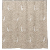 peacock pattern シャワーカーテン (正面)