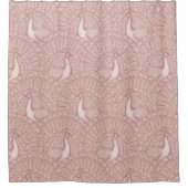 peacock pattern シャワーカーテン (正面)