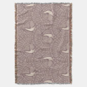 peacock pattern スローブランケット (正面縦)