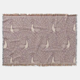 peacock pattern スローブランケット
