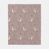 peacock pattern フリースブランケット (正面)