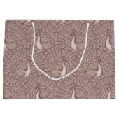 peacock pattern ラージペーパーバッグ (正面)